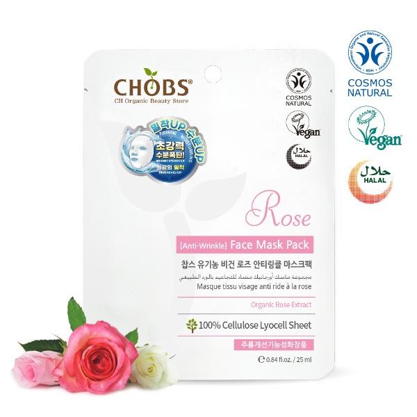 [BDIH]CHOBS()  ƼŬ ũ 25ml (̰/ָɼ)
 CHOBS Rose Anti-Wrinkle Face Mask Pack 25ml